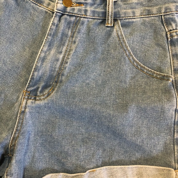 SHEIN • Rolled Cuff Denim Shorts - Picture 9 of 13
